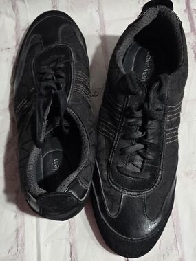 Calvin Klein Men's Black Casual Lace-Up Sneakers